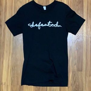 Black Small Custom Undefeated Tee Shirt